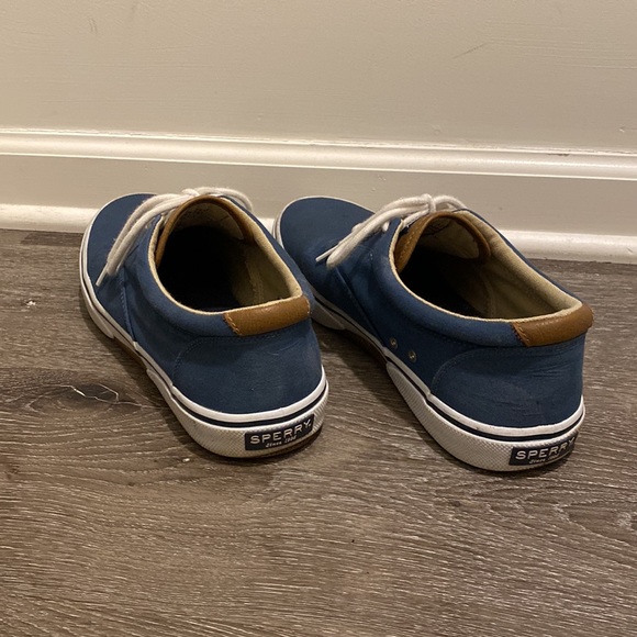 Navy Sperry Striper Sneaker Boat Shoe - Picture 2 of 4